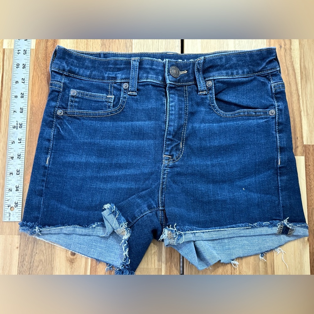 American Eagle Outfitters Dark Blue High Waist Shorts